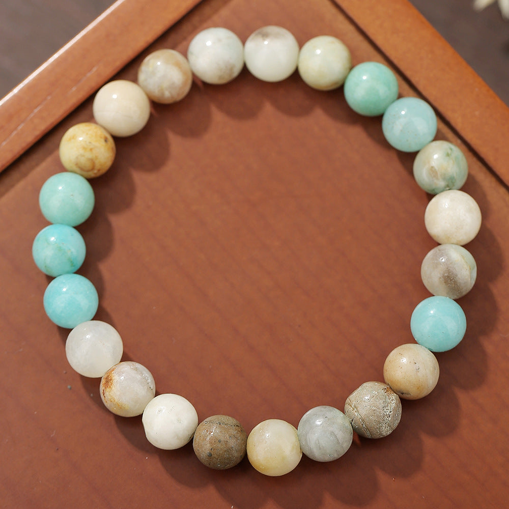 Wholesale Retro ethnic style beaded tiger eye rose quartz black agate bracelet